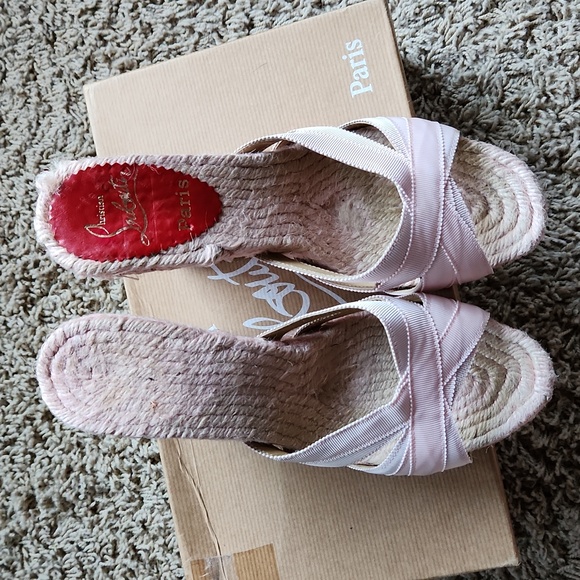 Christian Louboutin pink cataribbon shoes size 38 - Picture 3 of 15